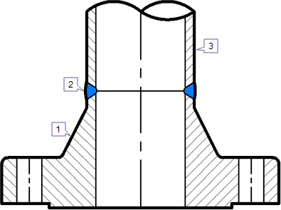 Welding Neck Flange Cross Section.gif